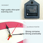 11*10 inch Children Bedroom Room Decor Battery Operated Shaped Mute Non Ticking Round Wall Quartz Clock, Owl, Balloon