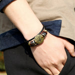 2 PCS Couple Lovers Jewelry Leather Braided Constellation Detail Hand Chain Bracelet, Size: 21*1.2cm, HC3505A, HC3505B, HC3505C, HC3505D, HC3505E, HC3505F, HC3505G, HC3505H, HC3505J, HC3505K, HC3505L, HC3505M