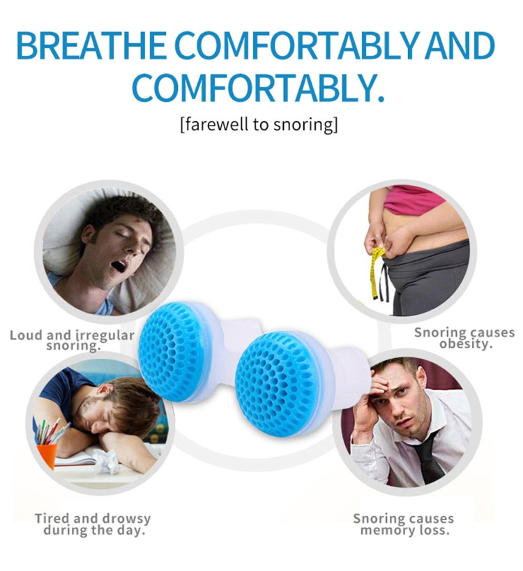 2 PCS 2 in 1 ABS Silicone Anti Snoring Air Purifier