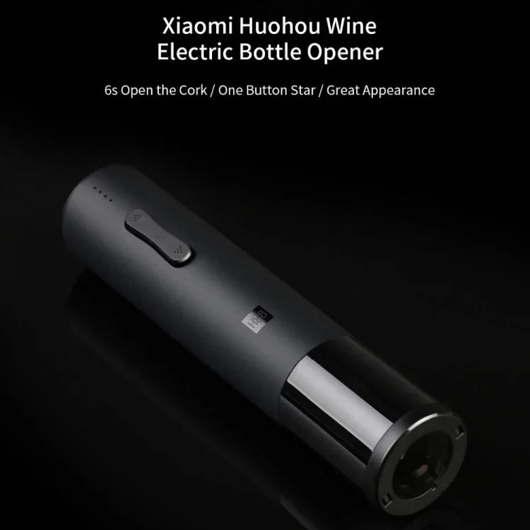 Original Xiaomi Youpin Huohou Automatic Wine Bottle Kit Electric Corkscrew With Foil Cutter, Corkscrew