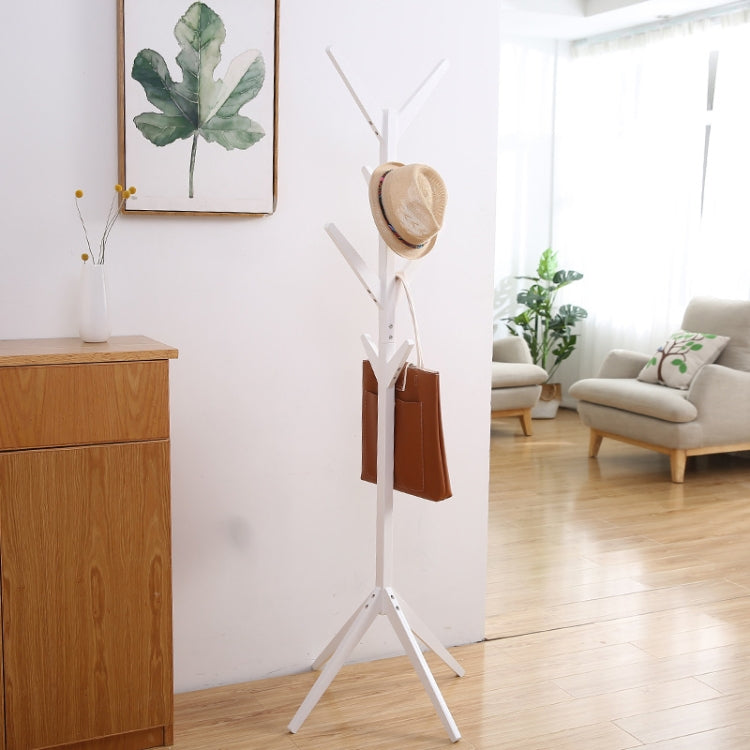 Creative Tree-shaped Solid Wood Floor Hatstand Clothes Hanging Rack,Size: 175x45x45cm, 175x45x45cm (Coffee), 175x45x45cm (Dark Coffee), 175x45x45cm (Light Brown), 175x45x45cm (White), 175x45x45cm (Wood)