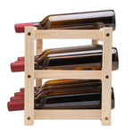 Solid Wood Folding 12-bottle Wine Display Rack Multi-layer Wine Rack, Size: 46x24x28cm, Multi-layer Wine Rack