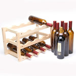 Solid Wood Folding 12-bottle Wine Display Rack Multi-layer Wine Rack, Size: 46x24x28cm, Multi-layer Wine Rack
