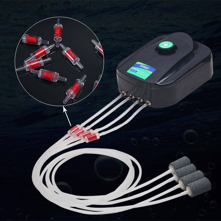 10 PCS Inline Check Valves for Fish Tank Air Pump, Interface: 4mm, 4mm