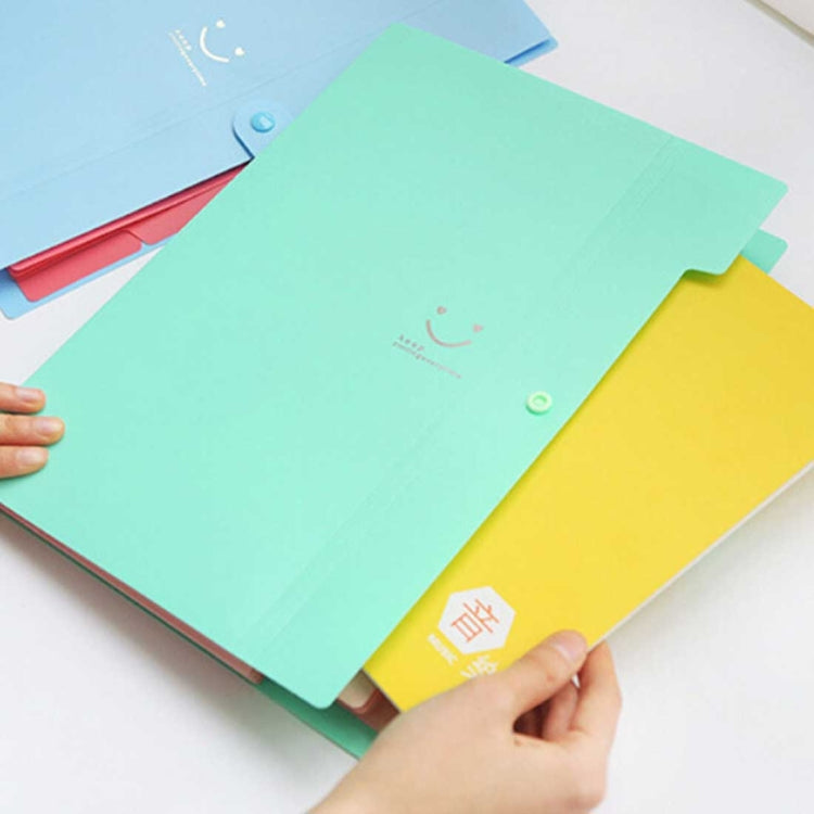 Candy Color Document Bag Multilayer 5 Into the Folder, Random Color Delivery, A201