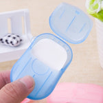 5 PCS Disposable Portable Travel Boxed Confetti Soap Mini Soap Paper, Random Color Delivery, 5 PCS