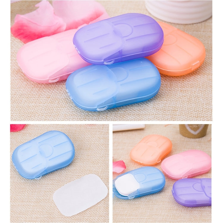 5 PCS Disposable Portable Travel Boxed Confetti Soap Mini Soap Paper, Random Color Delivery, 5 PCS