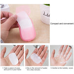 5 PCS Disposable Portable Travel Boxed Confetti Soap Mini Soap Paper, Random Color Delivery, 5 PCS