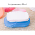 5 PCS Disposable Portable Travel Boxed Confetti Soap Mini Soap Paper, Random Color Delivery, 5 PCS