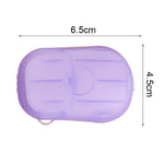 5 PCS Disposable Portable Travel Boxed Confetti Soap Mini Soap Paper, Random Color Delivery, 5 PCS