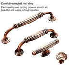 6029-96 Solid Wood Furniture Cabinet Handle Red Bronze Handles, 6029-96
