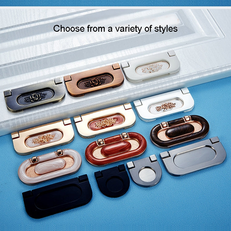 1052-32 Simple European Furniture Drawer Hidden Buckle Handle (Brushed), 1052-32