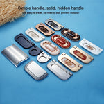 1052-32 Simple European Furniture Drawer Hidden Buckle Handle (Brushed), 1052-32