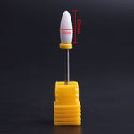 Nail Ceramic Cylindrical Corn Shape Electric Power Grinding Head, Size: 49*6mm, Size: 49*6mm