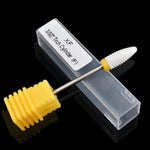 Nail Ceramic Cylindrical Corn Shape Electric Power Grinding Head, Size: 49*6mm, Size: 49*6mm