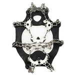 One Pair 19 Teeth Anti-Slip Ice Gripper Hiking Climbing Chain Shoes Covers, Size: M, 19 Teeth Size:M(Black), 19 Teeth Size:M(Orange)