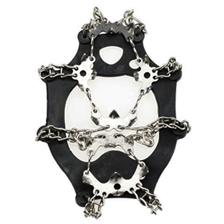 One Pair 19 Teeth Anti-Slip Ice Gripper Hiking Climbing Chain Shoes Covers, Size: M, 19 Teeth Size:M(Black), 19 Teeth Size:M(Orange)
