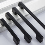 6613-224 Simple Cabinet Door Handle Drawer Wardrobe Zinc Alloy Handle, 6613-224(Black Red)