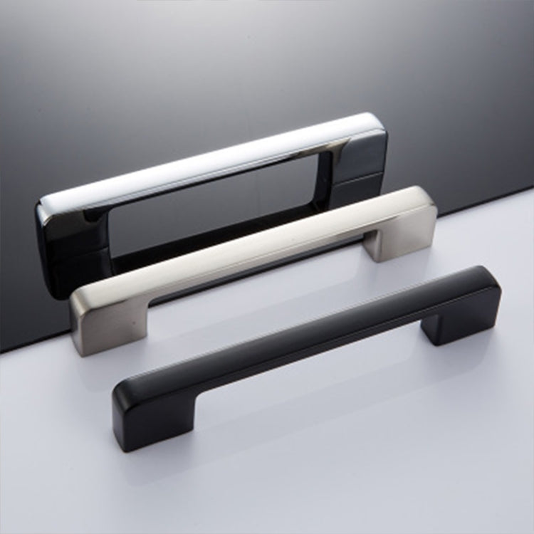 6613-224 Simple Cabinet Door Handle Drawer Wardrobe Zinc Alloy Handle, 6613-224(Black Red)