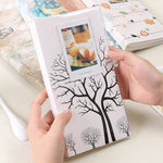 3 inch DIY Creativity Insert Type Mini Exquisite Photo Album, Baymax Pattern, Four Leaf Clover Pattern, Many Trees Dry Pattern, Forest Deer Pattern, Iron Tower Pattern, Little Swallow Pattern