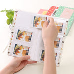 3 inch DIY Creativity Insert Type Mini Exquisite Photo Album, Baymax Pattern, Four Leaf Clover Pattern, Many Trees Dry Pattern, Forest Deer Pattern, Iron Tower Pattern, Little Swallow Pattern