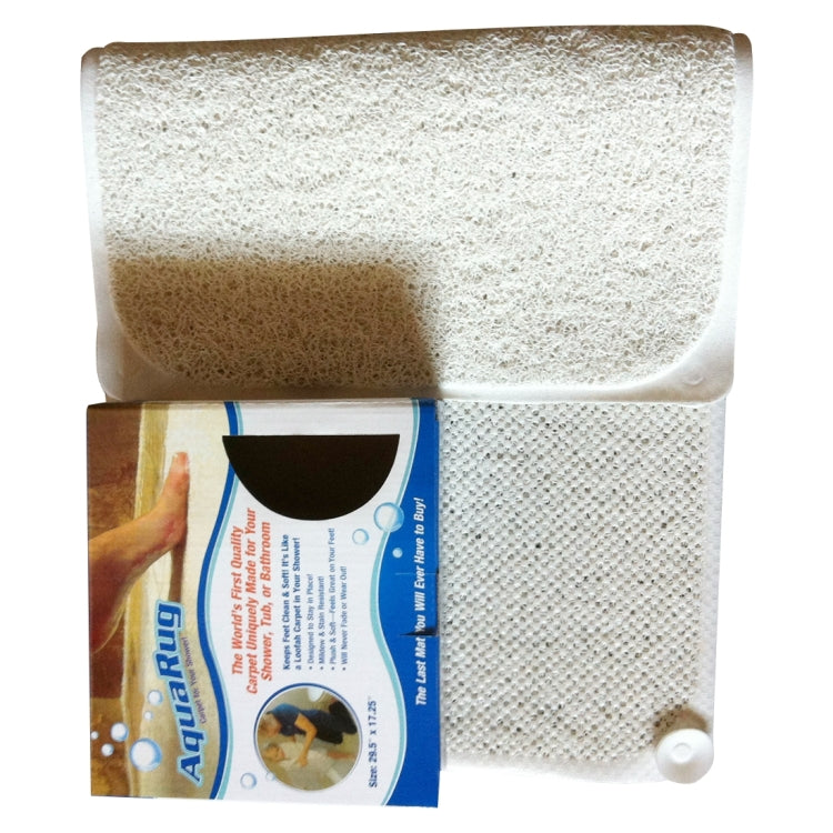 Rectangular Bathroom Bathtub Mildew Stain Resistant PVC Anti-skid Household Foot Pad Carpet, Size: 70cm x 40cm (White), 70cm x 40cm