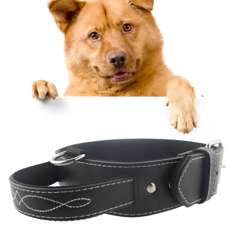 Leather Pet Dog Collar Pet Products for Big Pet, Size: 4.5*58.5cm, Size: 4.5*58.5