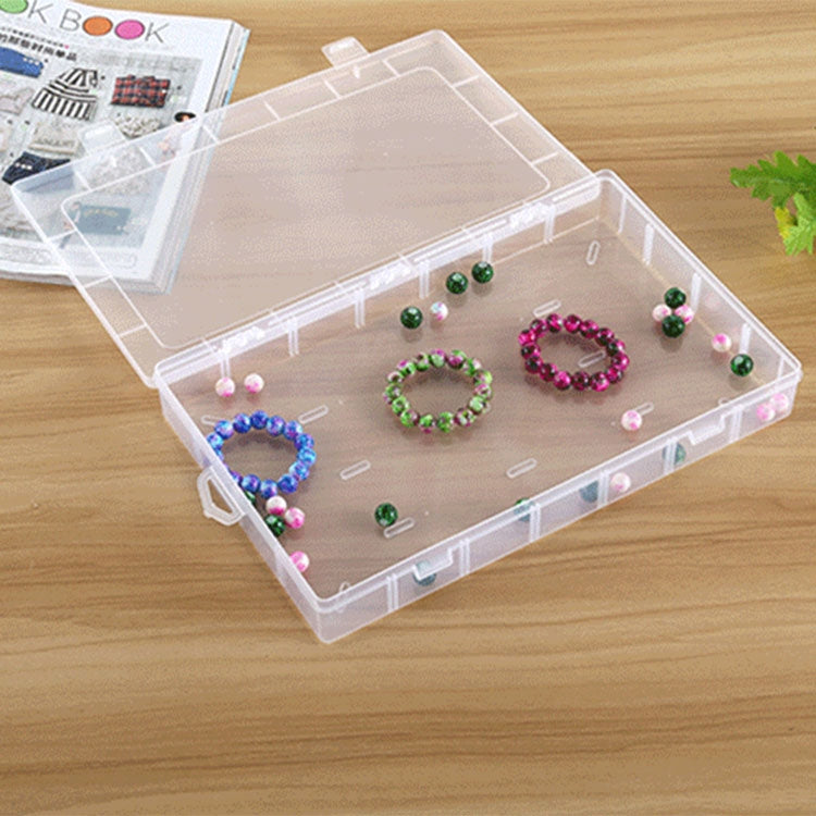 Plastic Organizer Container Storage Box 28 Slots Removable Grid Compartment for Jewelry Earring Fishing Hook Small Accessories