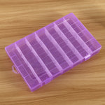 Plastic Organizer Container Storage Box 28 Slots Removable Grid Compartment for Jewelry Earring Fishing Hook Small Accessories