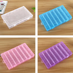 Plastic Organizer Container Storage Box 28 Slots Removable Grid Compartment for Jewelry Earring Fishing Hook Small Accessories