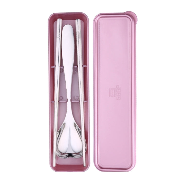 3 in 1 304 Stainless Steel Frosted Portable Outdoor Tableware for Children, Frosted Children Gold, Polished Children Rose Gold