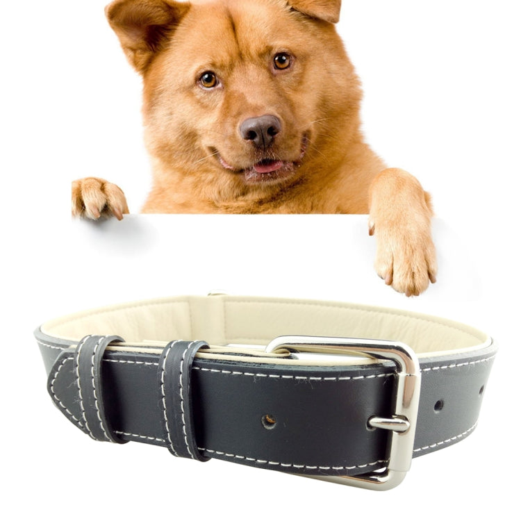 Leather Pet Dog Collar Pet Products Big Dog Collar, Size: L, 2.5 * 51cm, Size: L