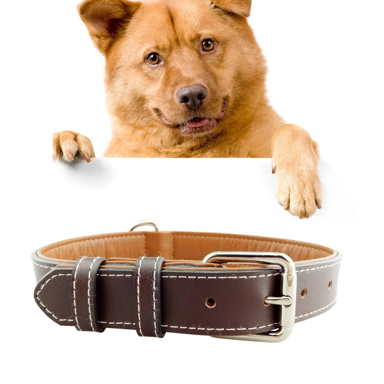 Leather Pet Dog Collar Pet Products Big Dog Collar, Size: M, 2 * 42cm, Size: M