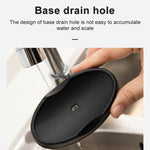 2 PCS Portable Cleaning Stainless Steel Oval Hand Soap Eliminating Odour Remover with Base, Random Style Delivery, Oval with Base