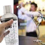 Stainless Steel Glass Cocktail Shaker Tools Milk Tea Cup with Scale, Capacity: 450ml, 450ml Cocktail Shaker