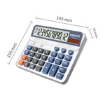 OSALO OS-6815 12 Digits Desktop Calculator Solar Energy Dual Power Calculator, OS-6815