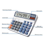 OSALO OS-6815 12 Digits Desktop Calculator Solar Energy Dual Power Calculator, OS-6815