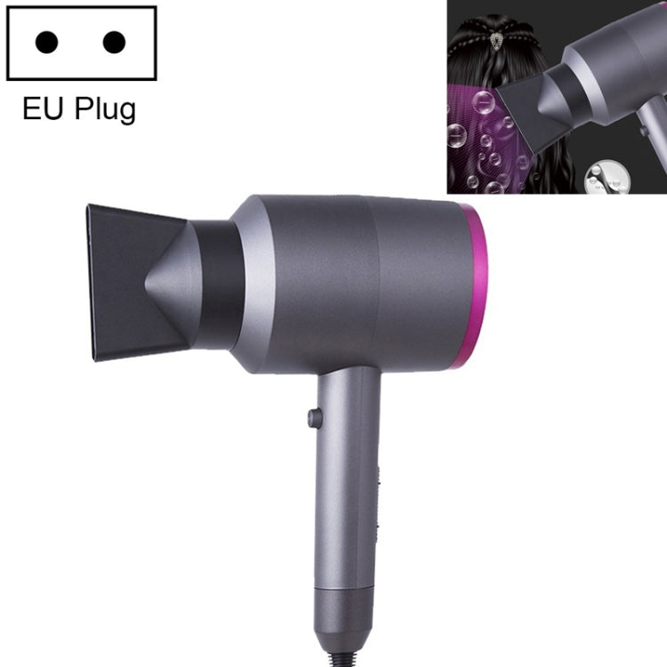 Household High-power Silent  Blow Dryer,Constant Temperature Hot and Cold Negative Ion Hair Drier, EU Plug, EU Plug