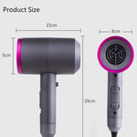 Household High-power Silent  Blow Dryer,Constant Temperature Hot and Cold Negative Ion Hair Drier, EU Plug, EU Plug