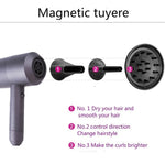 Household High-power Silent  Blow Dryer,Constant Temperature Hot and Cold Negative Ion Hair Drier, EU Plug, EU Plug
