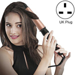 1-1.5 inch Conical Ceramic Hair Curler with Heat-resistant Gloves , UK Plug, UK Plug