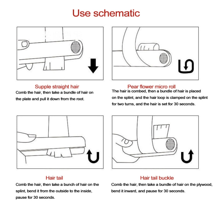 Wireless Mini USB Rechargeable Hair Straightener Hair Curler Double Purpose Hair Splint