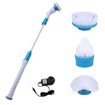 Multi-function Tub and Tile Scrubber Cordless Power Spin Scrubber Power Cleaning Brush Set for Bathroom Floor Wall, AU Plug, AU Plug