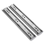 16 inches 3-section Mute Stainless Steel Sliding Drawer Slides Ball Slide Rail Length: 40cm, 16 inches