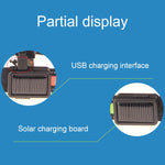 طوق إضاءة LED بشحن شمسي + USB للكلاب متوسطة وكبيرة الحجم، مقاس محيط الرقبة: L، 50-60 سم، المقاس: L