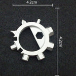 Multi-function Portable Outdoor Key Chain Screwdriver Bicycle Repair Tools, Screwdriver (Silver), Screwdriver (Black)