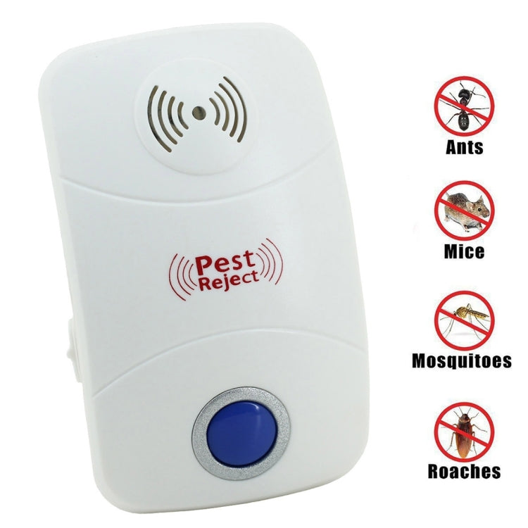 Electronic Ultrasonic Mosquito Rat Pest Control Repeller with LED Light, UK Plug, AC90V-250V, UK Plug