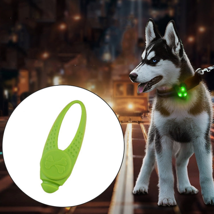 LED Night Light Pet Safety Collar Silicone Pendant