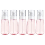 10 PCS Portable Refillable Plastic Fine Mist Perfume Spray Bottle Transparent Empty Spray Sprayer Bottle, 60ml, 60ml