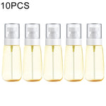 10 PCS Portable Refillable Plastic Fine Mist Perfume Spray Bottle Transparent Empty Spray Sprayer Bottle, 60ml, 60ml